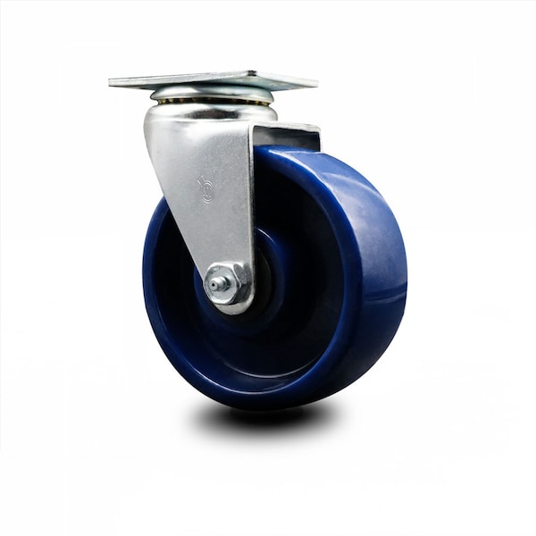 5 Inch Solid Polyurethane Wheel Swivel Caster with Roller Bearing SCC